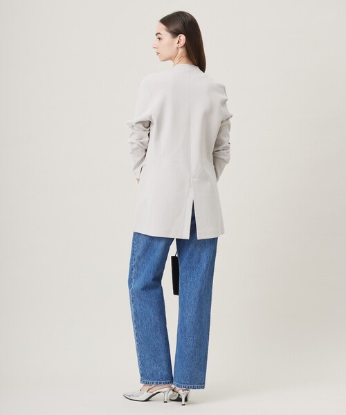 【洗える】シンセティックミラノリブ ニットジャケット　今季　未使用 ICB(アイシービー)の【洗える】シンセティックミラノリブ ニット