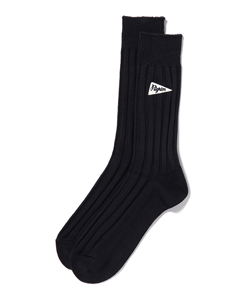 Pilgrim Surf Supply(ピルグリムサーフサプライ)の「Pilgrim Surf+Supply / Emboss Crew Socks(ソックス/靴下・メンズ・ホワイト/ライトグレー/グリーン/ブルー/ネイビー・ONE SIZE)」の4枚目の写真