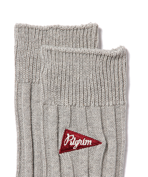 Pilgrim Surf Supply(ピルグリムサーフサプライ)の「Pilgrim Surf+Supply / Emboss Crew Socks(ソックス/靴下・メンズ・ホワイト/ライトグレー/グリーン/ブルー/ネイビー・ONE SIZE)」の7枚目の写真