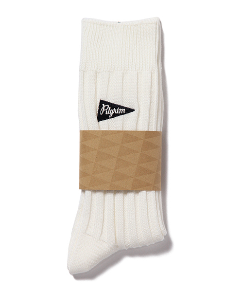 Pilgrim Surf Supply(ピルグリムサーフサプライ)の「Pilgrim Surf+Supply / Emboss Crew Socks(ソックス/靴下・メンズ・ホワイト/ライトグレー/グリーン/ブルー/ネイビー・ONE SIZE)」の19枚目の写真