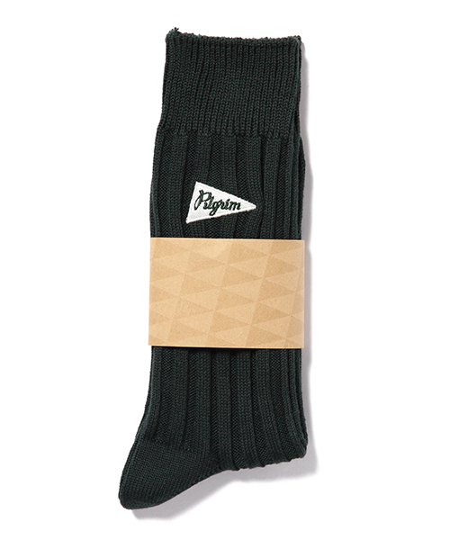 Pilgrim Surf Supply(ピルグリムサーフサプライ)の「Pilgrim Surf+Supply / Emboss Crew Socks(ソックス/靴下・メンズ・ホワイト/ライトグレー/グリーン/ブルー/ネイビー・ONE SIZE)」の10枚目の写真