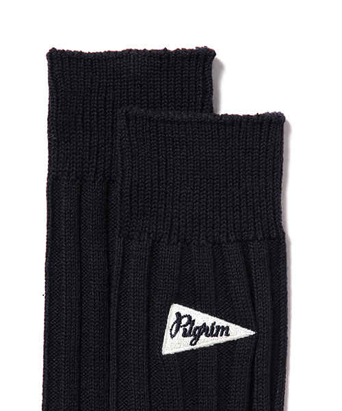 Pilgrim Surf Supply(ピルグリムサーフサプライ)の「Pilgrim Surf+Supply / Emboss Crew Socks(ソックス/靴下・メンズ・ホワイト/ライトグレー/グリーン/ブルー/ネイビー・ONE SIZE)」の14枚目の写真