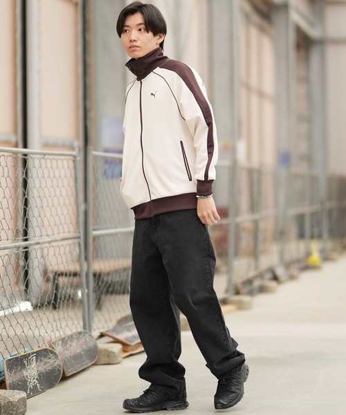 PUMA(プーマ)の「PUMA/プーマ トラックジャケット T7ライン セットアップ対応 ユニセックス 631209(ジャージ・メンズ・ブラック/ネイビー/アイボリー・XL/S/M/L)」の13枚目の写真