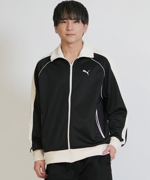 PUMA(プーマ)の「PUMA/プーマ トラックジャケット T7ライン セットアップ対応 ユニセックス 631209(ジャージ・メンズ・ブラック/ネイビー/アイボリー・XL/S/M/L)」の12枚目の写真