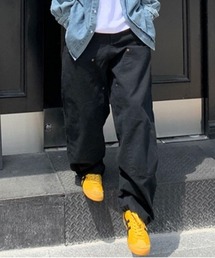 NOWLE（ノウル）の「【NOWLE】ワイドシルエット リベット ワークパンツ（チノパンツ）」