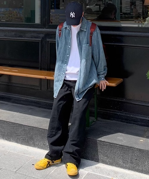 NOWLE（ノウル）の「【NOWLE】ワイドシルエット リベット ワークパンツ（チノパンツ・メンズ・ダークブラウン/ブラック・X-LARGE/MEDIUM/LARGE/SMALL）」の7枚目の写真