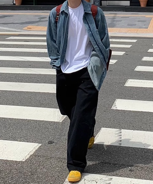 NOWLE（ノウル）の「【NOWLE】ワイドシルエット リベット ワークパンツ（チノパンツ・メンズ・ダークブラウン/ブラック・X-LARGE/MEDIUM/LARGE/SMALL）」の9枚目の写真
