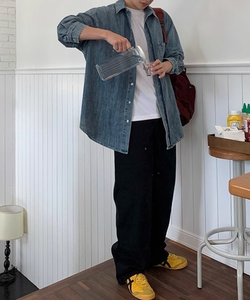 NOWLE（ノウル）の「【NOWLE】ワイドシルエット リベット ワークパンツ（チノパンツ・メンズ・ダークブラウン/ブラック・X-LARGE/MEDIUM/LARGE/SMALL）」の12枚目の写真