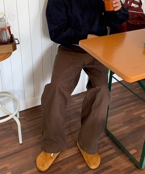 NOWLE（ノウル）の「【NOWLE】ワイドシルエット リベット ワークパンツ（チノパンツ・メンズ・ダークブラウン/ブラック・X-LARGE/MEDIUM/LARGE/SMALL）」の21枚目の写真