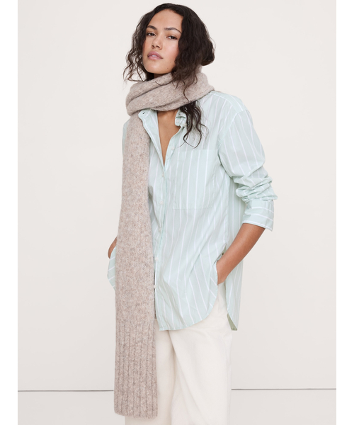 Banana Republic(バナナリパブリック)の「オーバーサイズ シャツ(シャツ/ブラウス・レディース・ピンク/ホワイト/ライトブルー/カーキ/ブルー/マルチ・XS/S/M/L)」の4枚目の写真