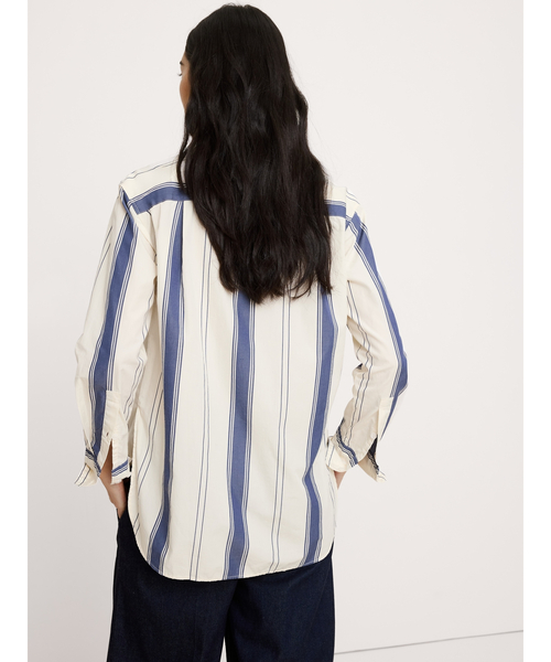 Banana Republic(バナナリパブリック)の「オーバーサイズ シャツ(シャツ/ブラウス・レディース・ピンク/ホワイト/ライトブルー/カーキ/ブルー/マルチ/アイボリー・XS/S/M/L)」の18枚目の写真