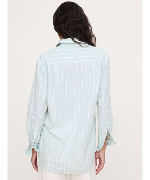 Banana Republic(バナナリパブリック)の「オーバーサイズ シャツ(シャツ/ブラウス・レディース・ピンク/ホワイト/ライトブルー/カーキ/ブルー/マルチ/アイボリー・XS/S/M/L)」の19枚目の写真