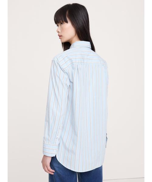 Banana Republic(バナナリパブリック)の「オーバーサイズ シャツ(シャツ/ブラウス・レディース・ピンク/ホワイト/ライトブルー/カーキ/ブルー/マルチ/アイボリー・XS/S/M/L)」の20枚目の写真