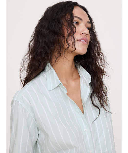 Banana Republic(バナナリパブリック)の「オーバーサイズ シャツ(シャツ/ブラウス・レディース・ピンク/ホワイト/ライトブルー/カーキ/ブルー/マルチ・XS/S/M/L)」の21枚目の写真