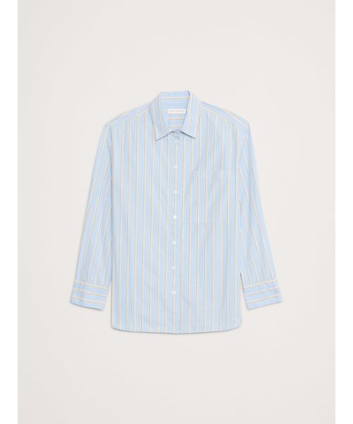 Banana Republic(バナナリパブリック)の「オーバーサイズ シャツ(シャツ/ブラウス・レディース・ピンク/ホワイト/ライトブルー/カーキ/ブルー/マルチ・XS/S/M/L)」の17枚目の写真