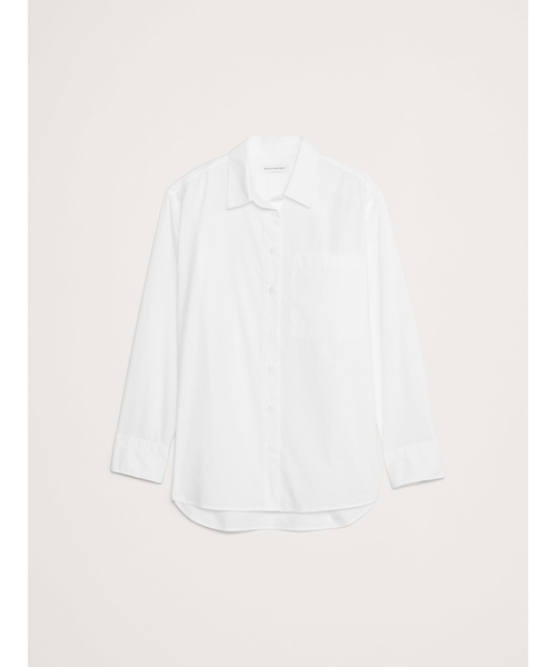 Banana Republic(バナナリパブリック)の「オーバーサイズ シャツ(シャツ/ブラウス・レディース・ピンク/ホワイト/ライトブルー/カーキ/ブルー/マルチ・XS/S/M/L)」の15枚目の写真