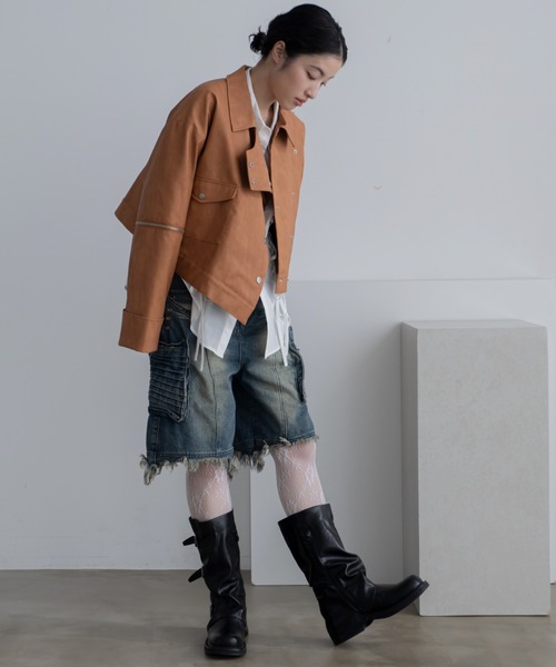 【LALA様お取り置き】新品 ameri 2WAY レザージャケット ライダース LALA様お取り置き】新品 ameri 2WAY レザージャケット ライダース