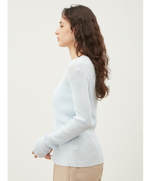 ミラオーウェン ギャザーデザインオフショルリブニット ホワイト＋グレー　サイズ0 ミラオーウェン ギャザーデザインオフショルリブニット ホワイト