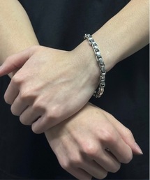   ブレスレット 2790045 GREEN&BLUE Bfpowb-男性と女性のためのシルバーカラーチェーンブレスレット