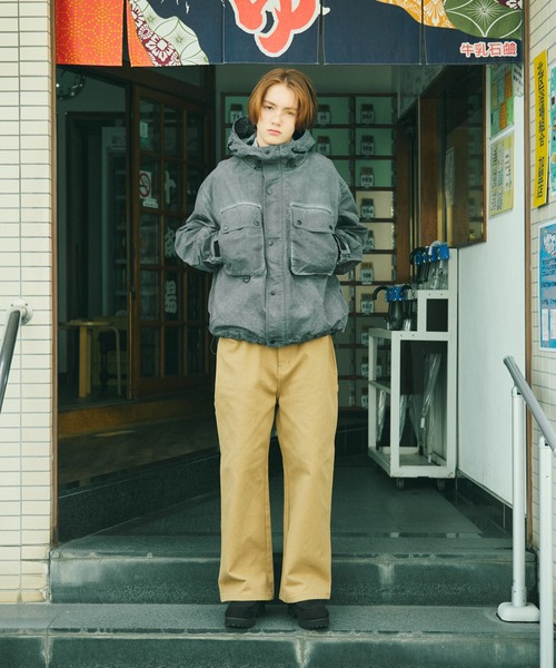 WETTEMPT(ウィテンプト)の「GARMENT DYED NYLON MOUNTAIN PARKER / ガーメントダイナイロンマウンテンパーカー(マウンテンパーカー・メンズ・ブルー/チャコール・SMALL/MEDIUM/LARGE)」の12枚目の写真