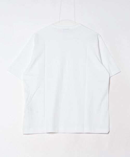 ATON(エイトン)の「ATON (エイトン) DRY COTTON JERSEY/CREWNECK T-SHIRT(Tシャツ/カットソー・レディース・ホワイト/ブラック・2)」の3枚目の写真