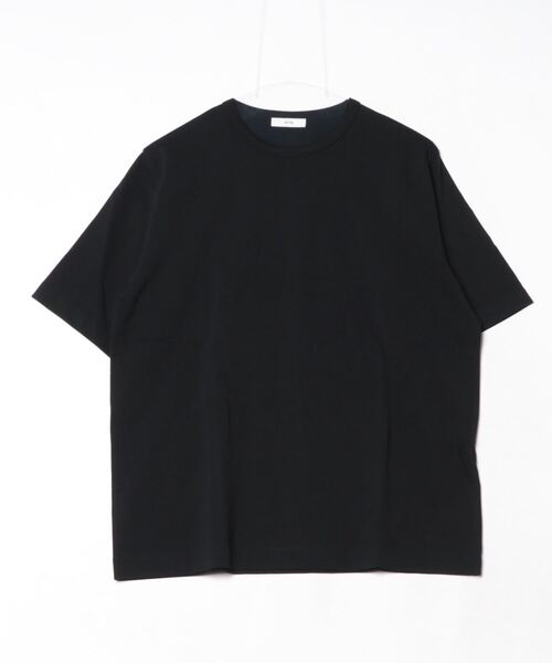 ATON(エイトン)の「ATON (エイトン) DRY COTTON JERSEY/CREWNECK T-SHIRT(Tシャツ/カットソー・レディース・ホワイト/ブラック・2)」の5枚目の写真