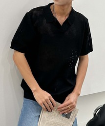 aimoha men シアーライトポロトップス (SS)