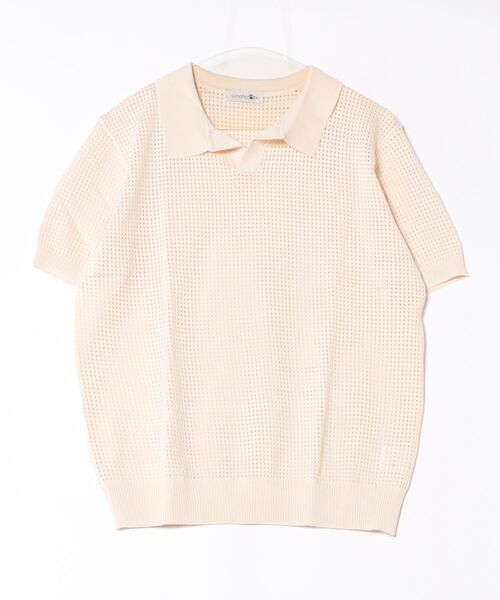 aimoha(アイモハ)の「aimoha men シアーライトポロトップス (SS)(ポロシャツ・メンズ・ブラック/ベージュ・LARGE/X-LARGE/XX-LARGE/XXX-LARGE)」の19枚目の写真