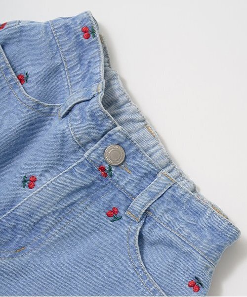 Lycee mine(リセマイン)の「【LOVE DENIM】アソート刺しゅう総柄ストレートパンツ(デニムパンツ・キッズ・ブルー/サックスブルー・140cm/120cm/150cm/130cm/110cm/100cm)」の8枚目の写真
