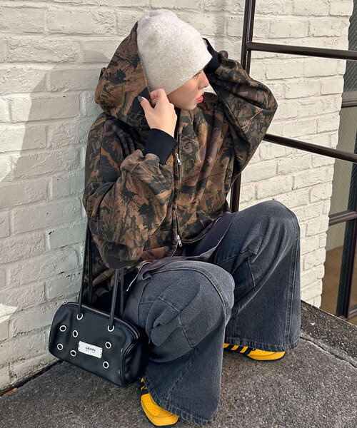 CIAOPANIC(チャオパニック)の「リアルツリーカモダブルジップフーディー(パーカー・レディース・ブラック/ブラウン・FREE)」の21枚目の写真