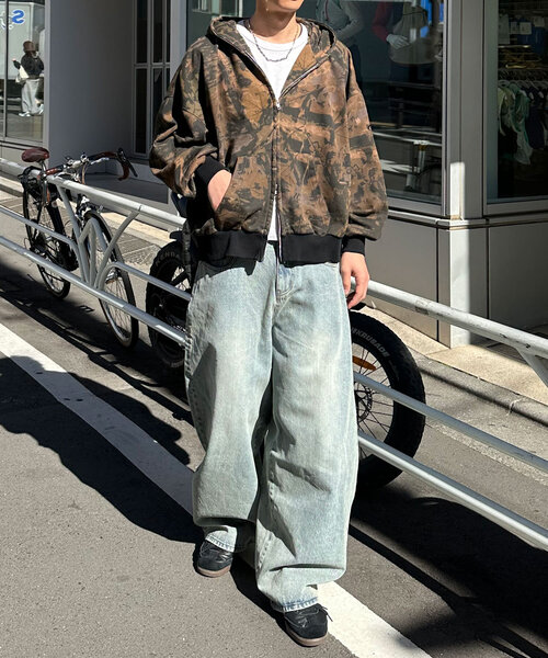 CIAOPANIC(チャオパニック)の「リアルツリーカモダブルジップフーディー(パーカー・レディース・ブラック/ブラウン・FREE)」の16枚目の写真