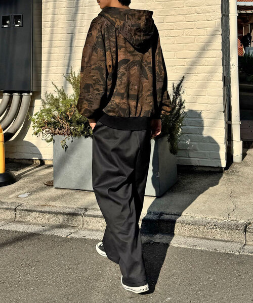 CIAOPANIC(チャオパニック)の「リアルツリーカモダブルジップフーディー(パーカー・レディース・ブラック/ブラウン・FREE)」の10枚目の写真