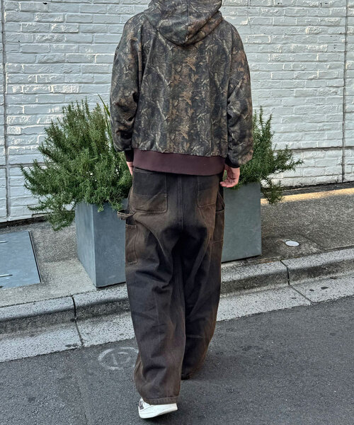 CIAOPANIC(チャオパニック)の「リアルツリーカモダブルジップフーディー(パーカー・レディース・ブラック/ブラウン・FREE)」の3枚目の写真