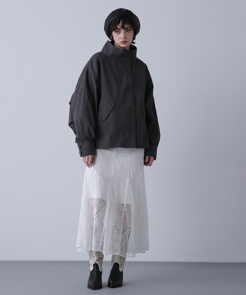 ROSE BUD(ローズバッド)の「(GENE HEAVENS)ミリタリージャケット(その他アウター・レディース・ベージュ/グレー/カーキ・ONE SIZE)」の7枚目の写真