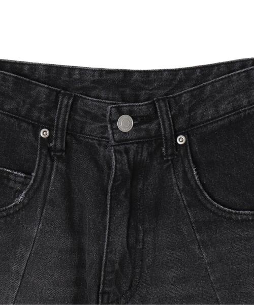 WEGO(ウィゴー)の「WEGO/【25年春夏新作】カーブラインバレルレッグデニムパンツ(デニムパンツ・レディース・ライトインディゴブルー/ブラック・MEDIUM/SMALL)」の19枚目の写真