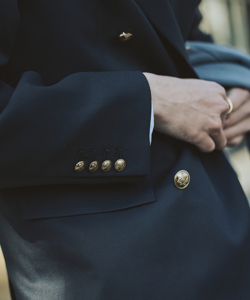 JOURNAL STANDARD（ジャーナルスタンダード）の「T/W ダブルブレスト ブレザー（テーラードジャケット・メンズ・ネイビー・LARGE/MEDIUM/SMALL）」の12枚目の写真