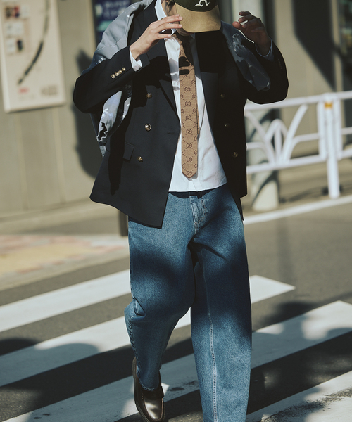 JOURNAL STANDARD（ジャーナルスタンダード）の「T/W ダブルブレスト ブレザー（テーラードジャケット・メンズ・ネイビー・LARGE/MEDIUM/SMALL）」の18枚目の写真