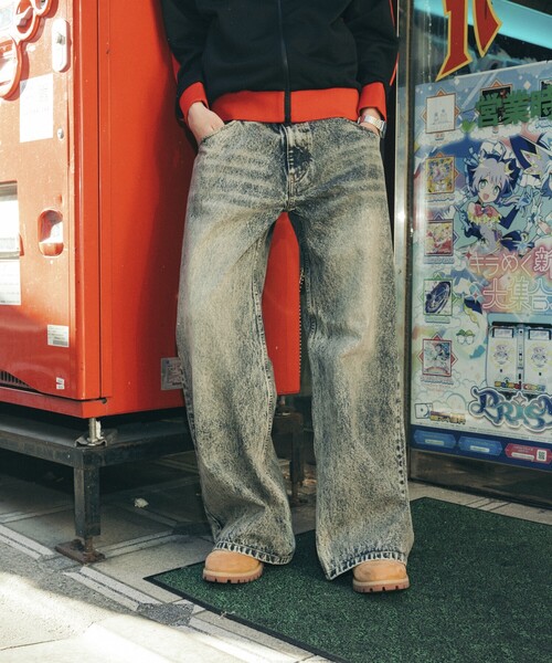 FREAK'S STORE(フリークスストア)の「フレアシルエット ブリーチ加工 デニムパンツ(デニムパンツ・メンズ・ブルー/ネイビー・LARGE/MEDIUM)」の18枚目の写真