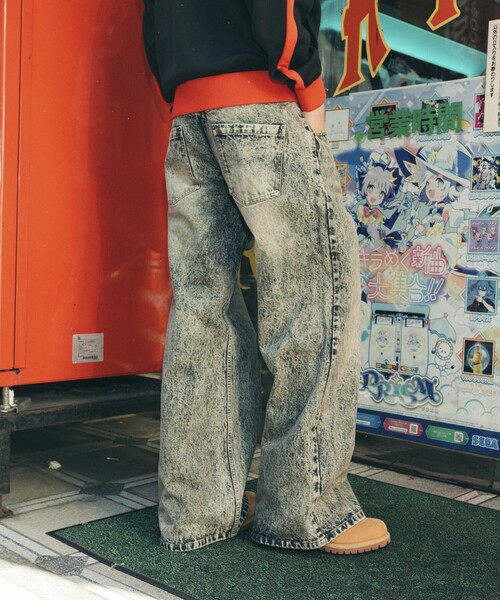 LEX着用 ヴィンテージ skoot ブリーチ加工 デニム パンツ パンツ