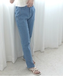 PREFERIR | AIR ジョグ テーパード ベーシック ストレート デニム パンツ(S,M,L,XL)4サイズ(デニムパンツ)