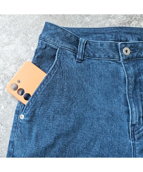 PREFERIR（プレフェリール）の「AIR ジョグ テーパード ベーシック ストレート デニム パンツ(S,M,L,XL)4サイズ（デニムパンツ・レディース・ブルー/ライトブルー/ネイビー/サックスブルー・SMALL/MEDIUM/LARGE/X-LARGE）」の17枚目の写真