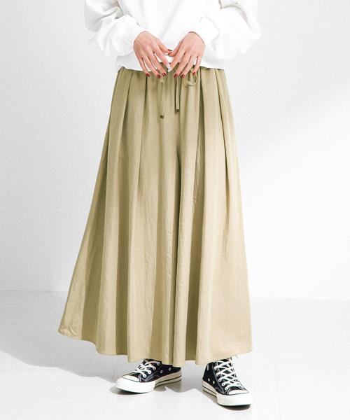 URBAN RESEARCH Sonny Label(アーバンリサーチサニーレーベル)の「レーヨンツイルイージースカーチョ(その他パンツ・レディース・ベージュ/ネイビー・36/38)」の12枚目の写真