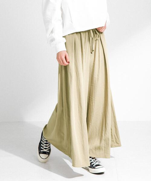 URBAN RESEARCH Sonny Label(アーバンリサーチサニーレーベル)の「レーヨンツイルイージースカーチョ(その他パンツ・レディース・ベージュ/ネイビー・36/38)」の9枚目の写真