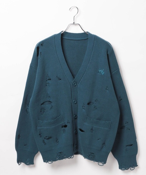 RULE THE FATE ダメージカーディガン セール】《UNISEX》ダメージカーディガン（カーディガン/ボレロ