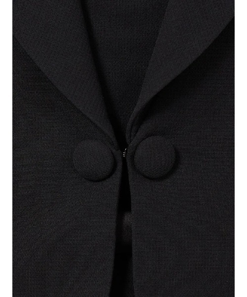 HARUYAMA（ハルヤマ）の「ショールカラーアンサンブル ジャケット/ワンピース 黒無地 通年（スーツスカート・レディース・ブラック・13号/11号/9号/15号/7号）」の10枚目の写真