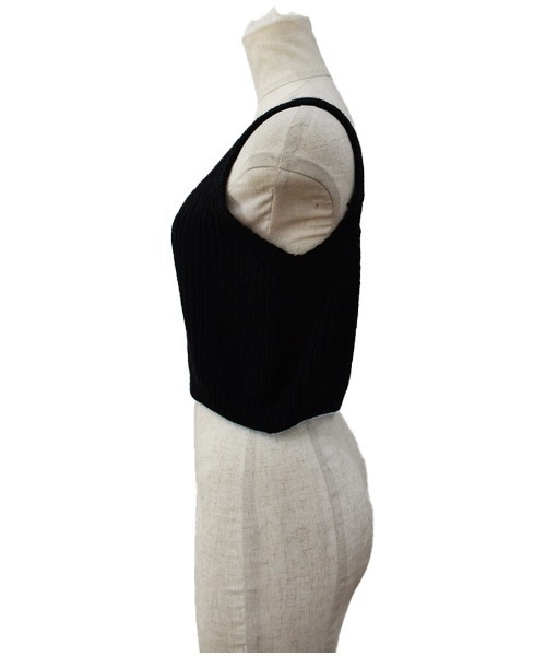 Reurie'(レウリィ)の「ニットビスチェ/knit bustier キャミソール レイヤード 重ね着 カジュアル ガーリー シンプル ナチュラル ケーブルニット 韓国(キャミソール・レディース・ブラウン/ベージュ/ブラック・FREE)」の16枚目の写真