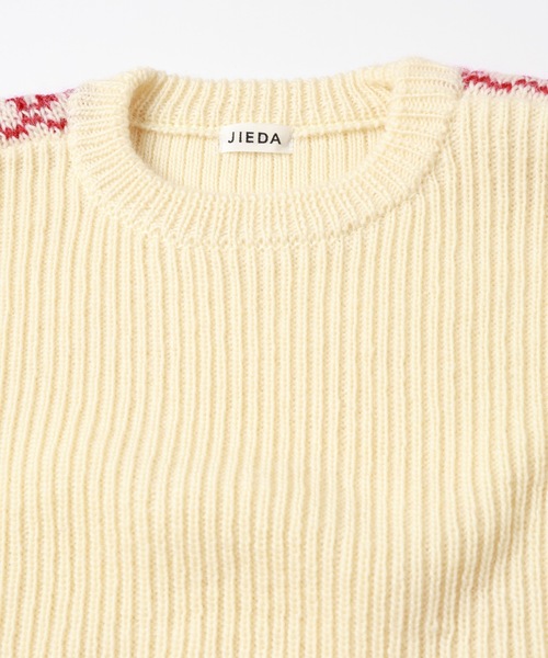 JIEDA(ジエダ)の「NORDIC SWEATER(ニット/セーター・メンズ・ブラック/ブラウン/オフホワイト・1/2)」の12枚目の写真