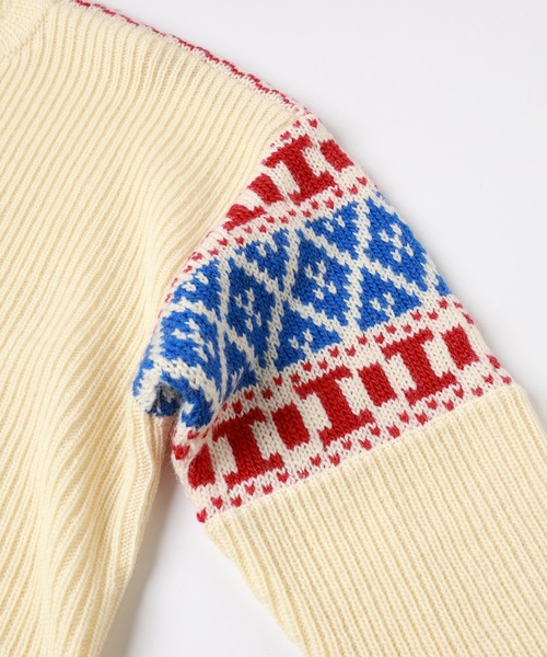 JIEDA(ジエダ)の「NORDIC SWEATER(ニット/セーター・メンズ・ブラック/ブラウン/オフホワイト・1/2)」の11枚目の写真
