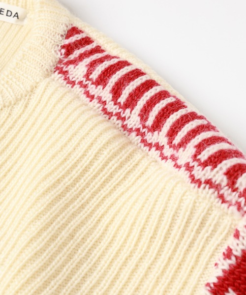 JIEDA(ジエダ)の「NORDIC SWEATER(ニット/セーター・メンズ・ブラック/ブラウン/オフホワイト・1/2)」の9枚目の写真