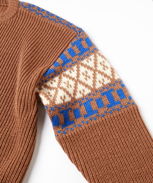 JIEDA(ジエダ)の「NORDIC SWEATER(ニット/セーター・メンズ・ブラック/ブラウン/オフホワイト・1/2)」の7枚目の写真